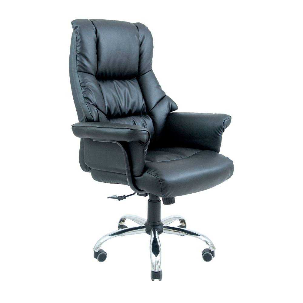 Крісло RICHMAN Конгрес Хром Шкз. Чорний